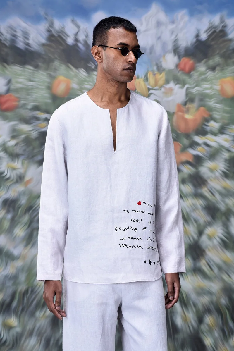 Genes Lecoanet Hemant Linen Graffiti T-shirt